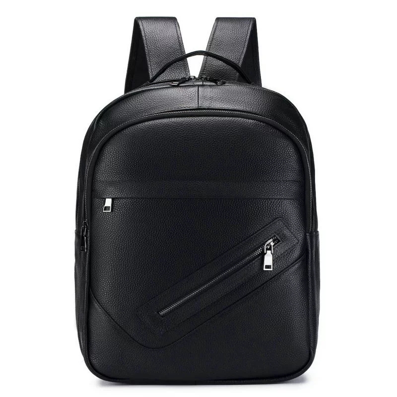 Leather Work Rucksack Mens - 블랙 정품 가죽 노트북 배낭 남성용