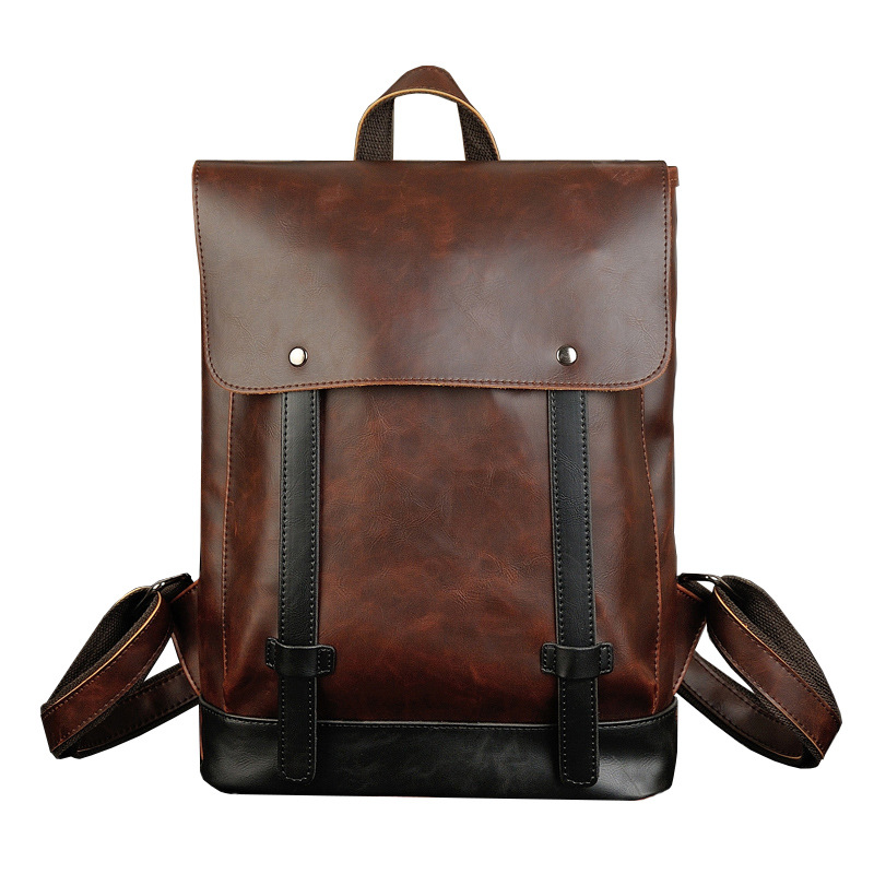 Leather Work Rucksack Mens - GOYN 남자 빈티지 가죽 배낭 14