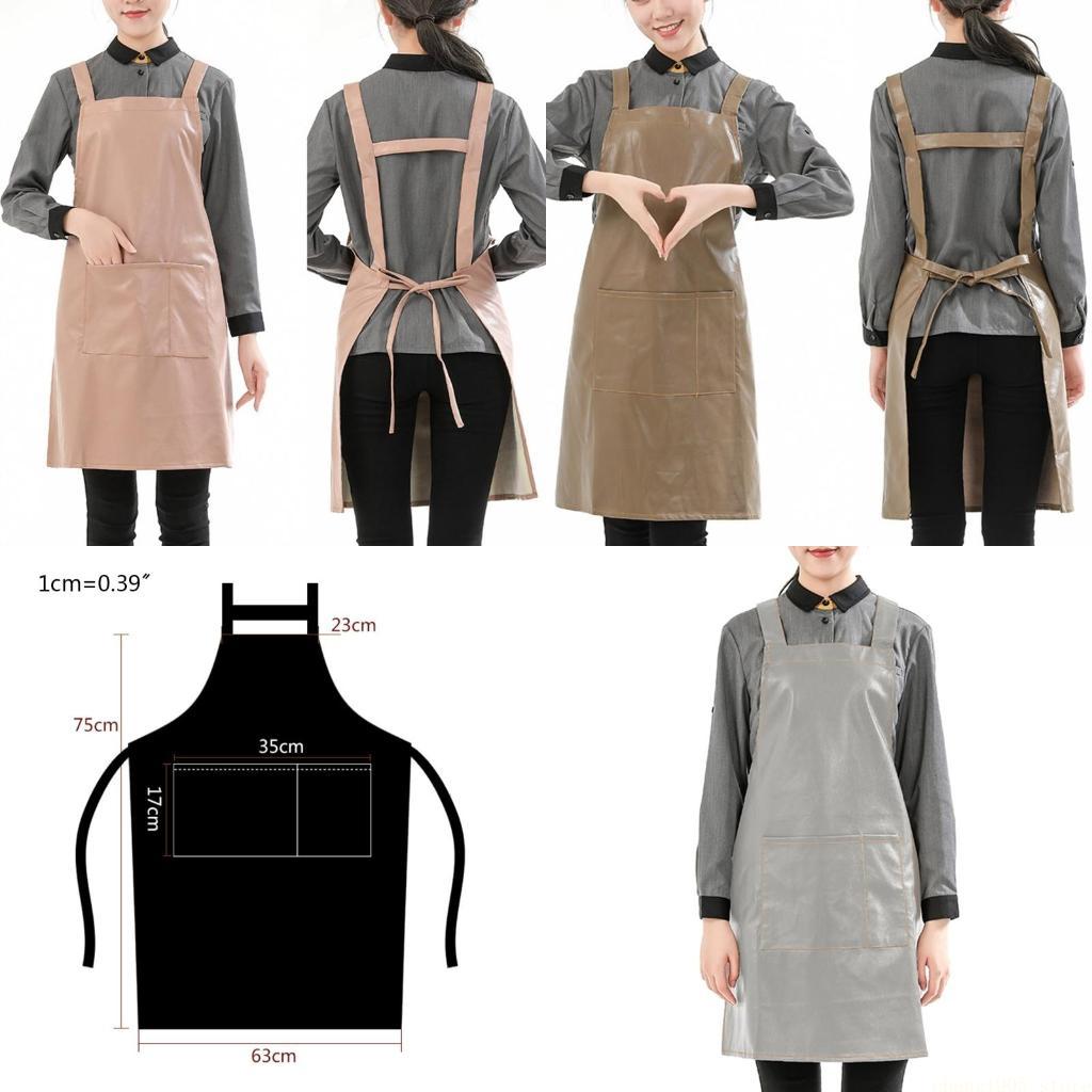 Leatherwork Apron - QX2E 인조 가죽 방수 작업 앞치마