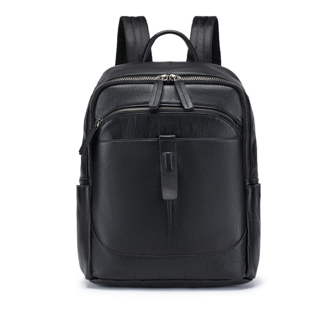 Leather Work Rucksack Mens - 블랙맨 정품 가죽 백팩, 멀티 포켓