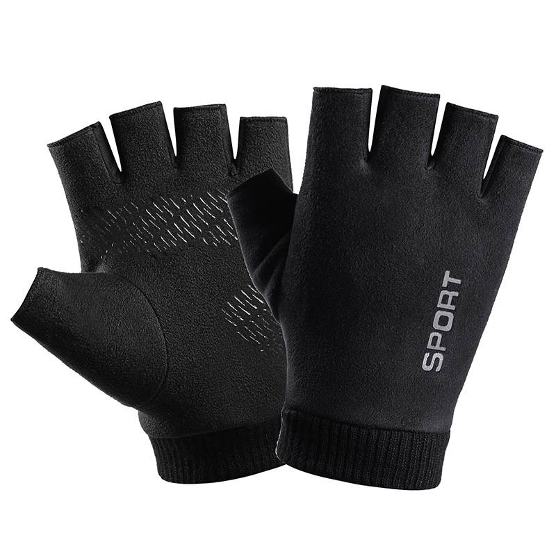 Leather Work Winter Gloves - 남성 겨울 스웨이드 가죽 플러시 두꺼운