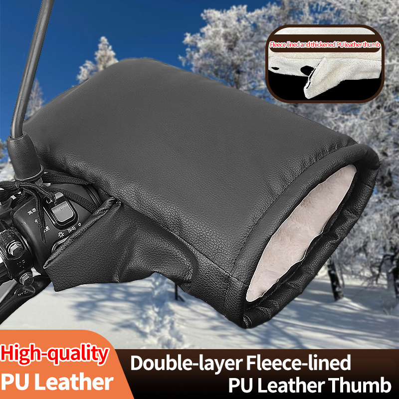 Leather Work Winter Gloves - 2PCS 겨울 전기 자전거 장갑 -