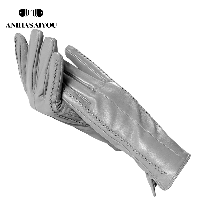 고급 여성 가죽 장갑, 정품 가죽 연회색 따뜻한 여성용 - Leather Work Winter Gloves 리뷰 및 가격