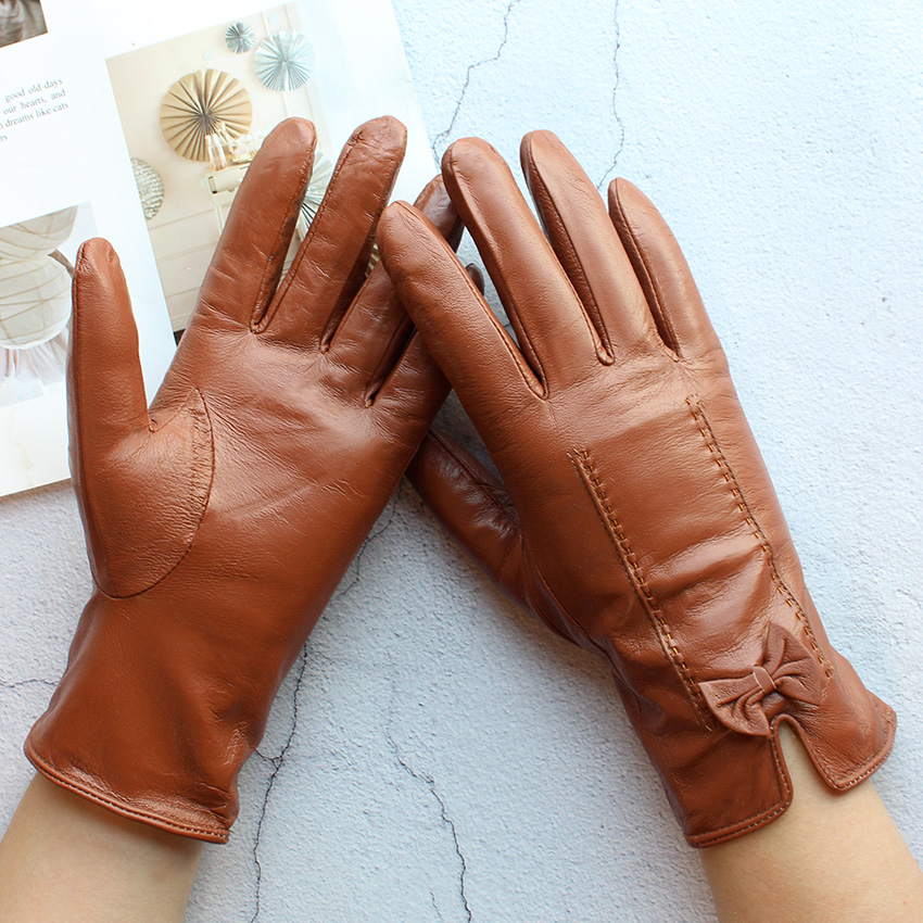 여성용 따뜻한 컬러 가죽 장갑, 새로운 활 스타일 양가 - Leather Work Winter Gloves 리뷰 및 가격