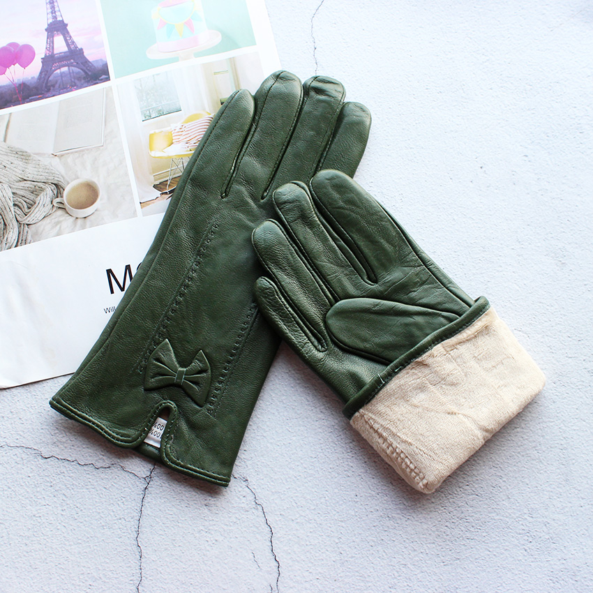 여성용 따뜻한 컬러 가죽 장갑, 새로운 활 스타일 양가 - Leather Work Winter Gloves 리뷰 및 가격