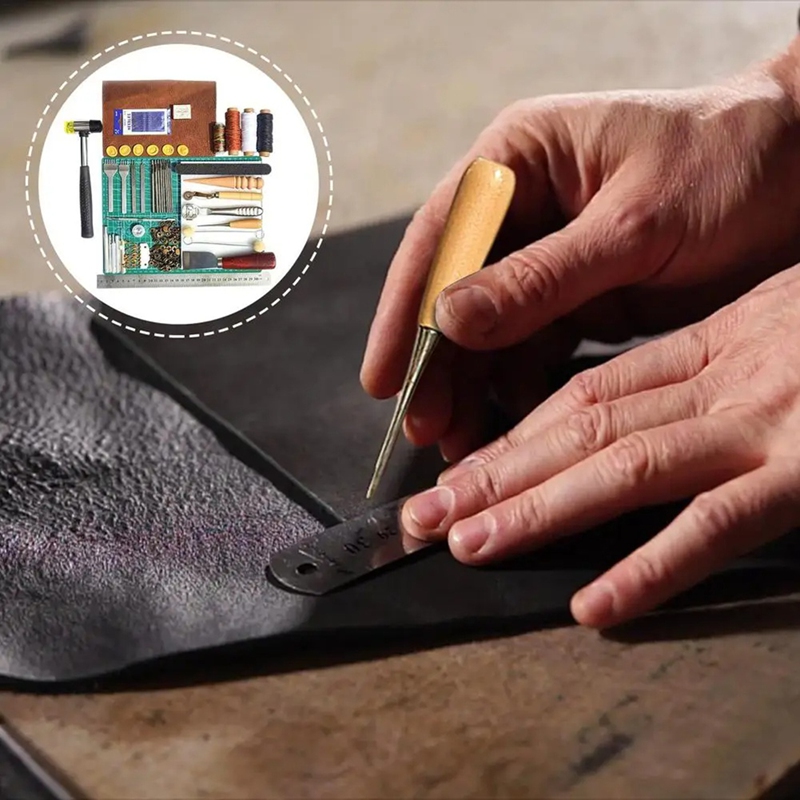 가죽 도구 세트 가죽 작업 도구 수동 가죽 제작 도구  - Leatherwork Manual 리뷰 및 가격
