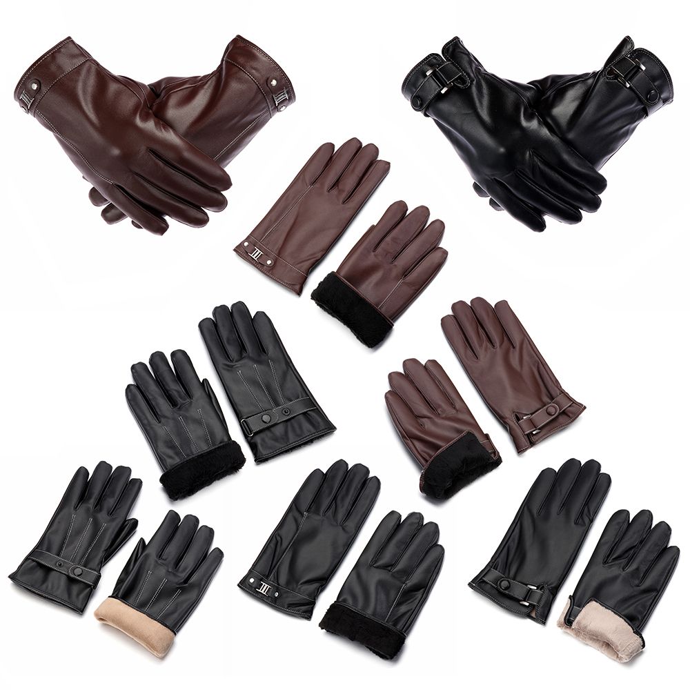 남성용 양털 열 가죽 장갑, 따뜻한 터치 스크린 방풍  - Leather Work Winter Gloves 리뷰 및 가격