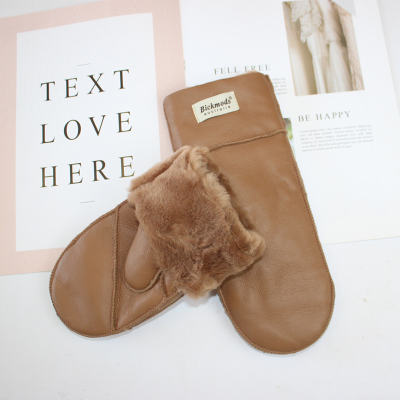 새로운 가죽 여성용 모피 장갑 겨울 양가죽 스티칭 두꺼 - Leather Work Winter Gloves 리뷰 및 가격