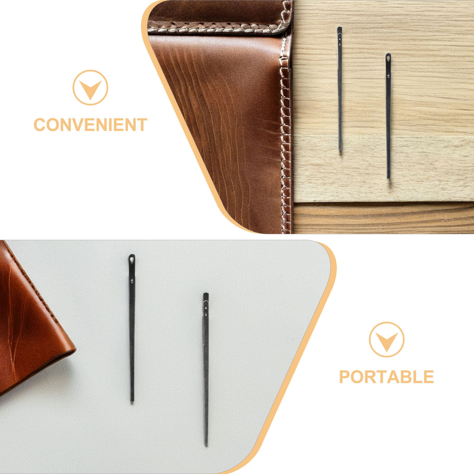 8개입 재봉 바늘 수동 레이싱 스레딩 싱글/더블 프롱  - Leatherwork Hand Sewing Needles 리뷰 및 가격