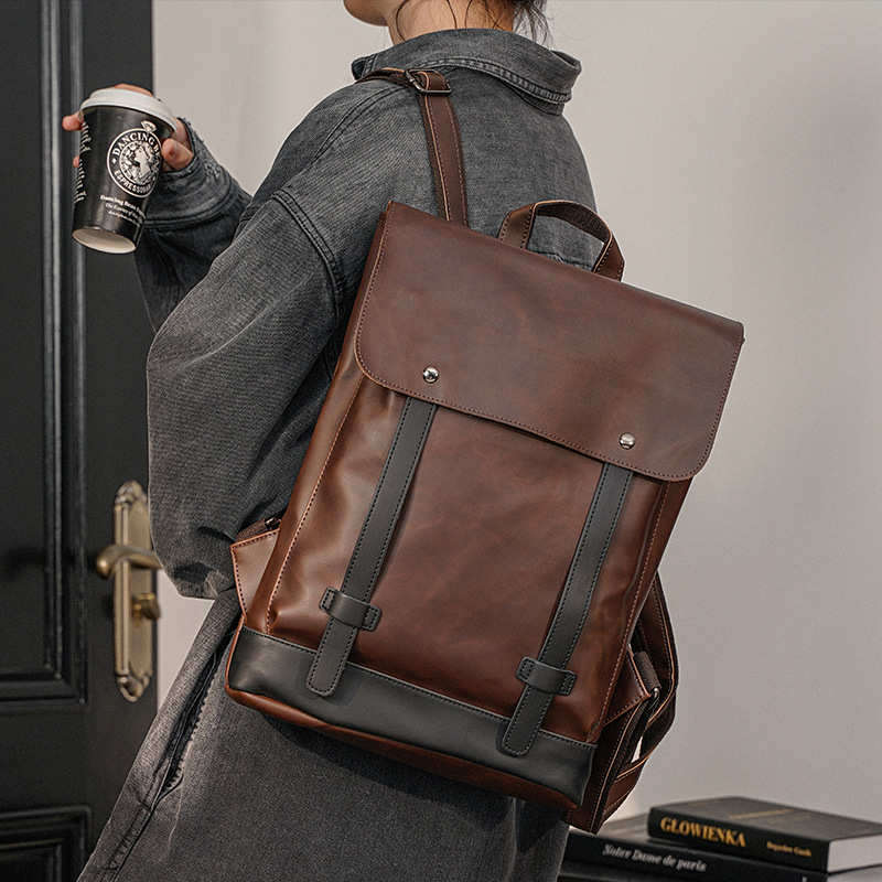 GOYN 남자 빈티지 가죽 배낭 14 인치 노트북 배낭 - Leather Work Rucksack Mens 리뷰 및 가격
