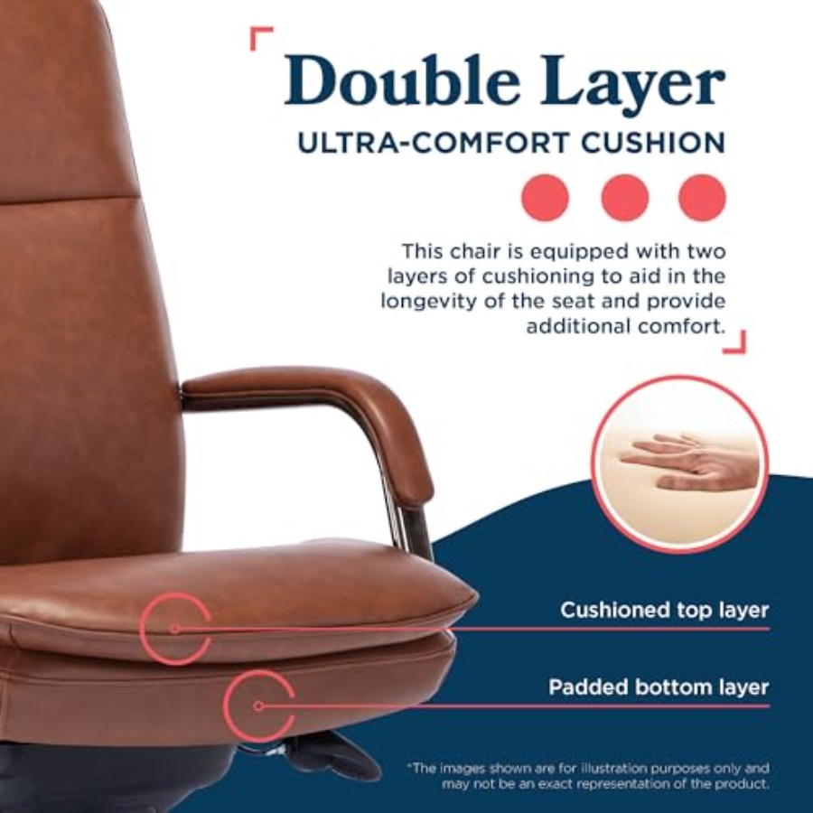일상 업무용 인체공학적 임원용 의자, 그래파이트 베이스 - Upholstery Leather Work 리뷰 및 가격