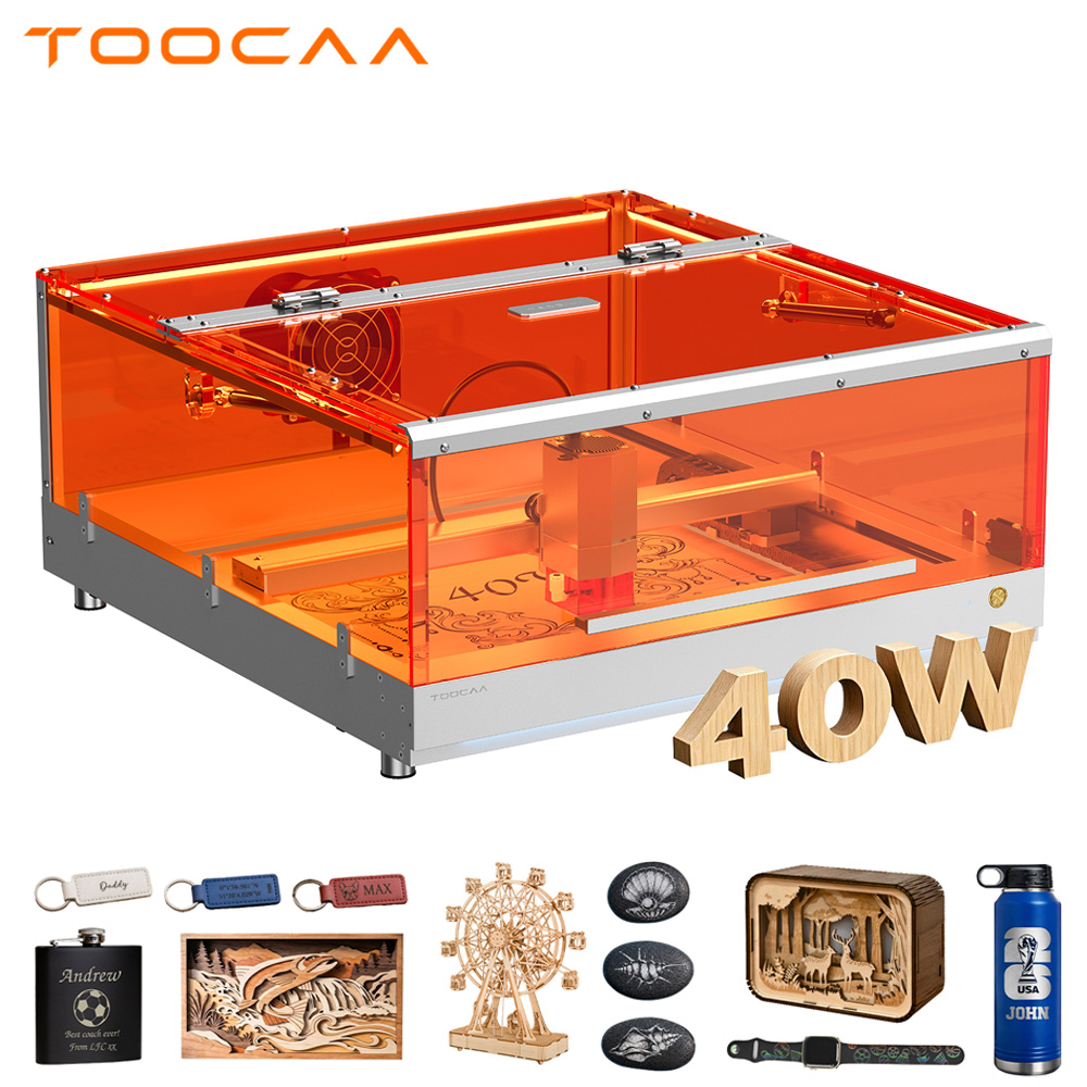 TOOCAA L2 40W AI 데스크탑 레이저 조각기  - Leatherwork Classes 리뷰 및 가격