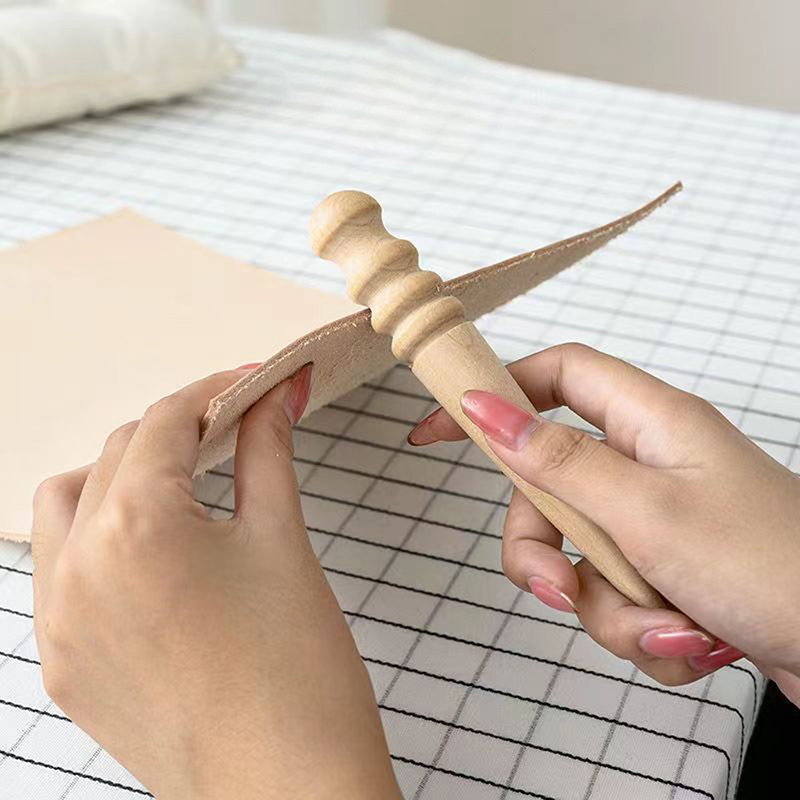 1PC 목재 가죽 솔리드 원목 라운드 버니싱 엣지 (광 - Leatherwork Craft 리뷰 및 가격