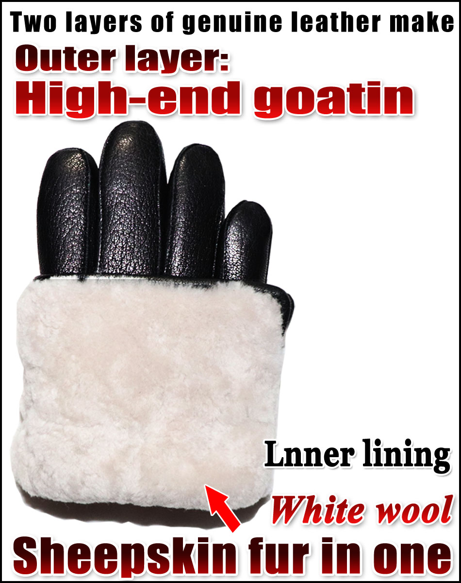 사슴가죽 텍스처 남성용 여성용 가죽 장갑 진짜 양모 양 - Leather Work Winter Gloves 리뷰 및 가격