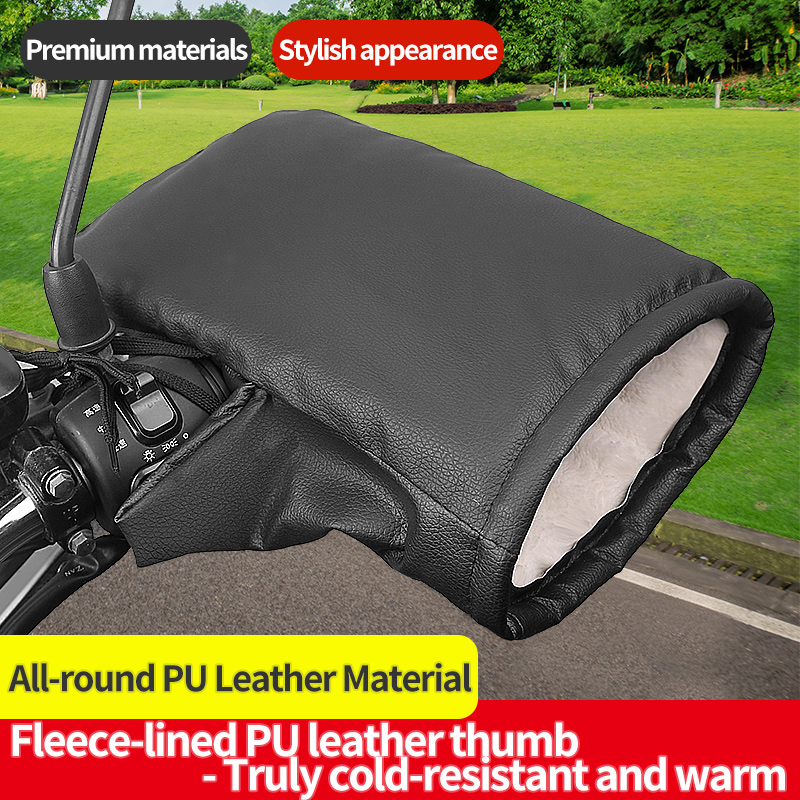 2PCS 겨울 전기 자전거 장갑 - 따뜻한 두꺼운 핸들 - Leather Work Winter Gloves 리뷰 및 가격