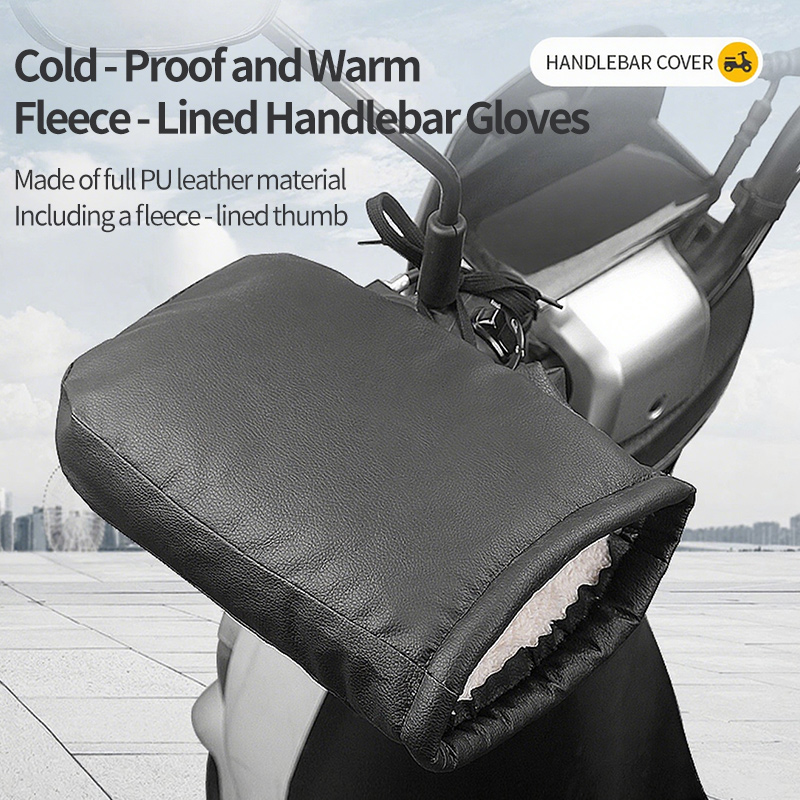 2PCS 겨울 전기 자전거 장갑 - 따뜻한 두꺼운 핸들 - Leather Work Winter Gloves 리뷰 및 가격