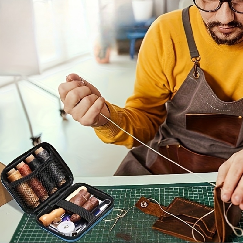 [가죽공예 키트] 가죽바느질 키트, 큰 눈바늘, 왁스칠 - Upholstery Leather Work 리뷰 및 가격