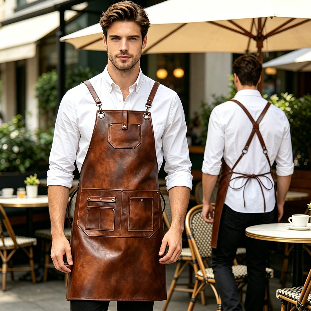PU 가죽 앞치마 방수 및 내유성 허리 칵테일 믹싱 애 - Leatherwork Apron 리뷰 및 가격